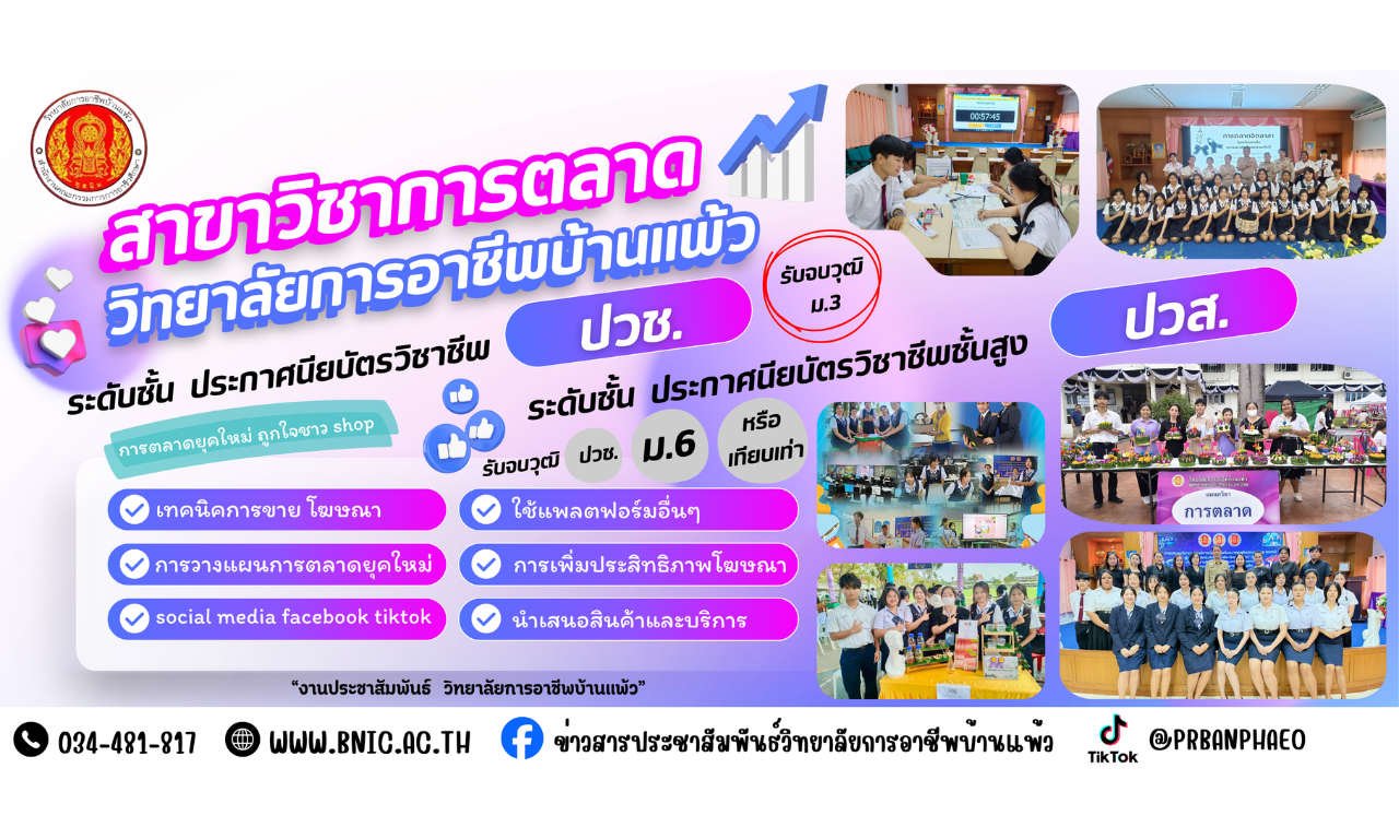 ป้ายรับสมัคร สาขางานการตลาด2